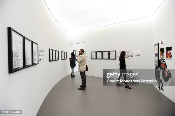 Opening of the exhibition by Zerocalcare "Scavare fossati-Nutrire coccodrilli" at MAXXI National Museum of the XXI century arts. Rome, November 9th,...