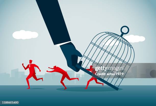 prison escape - lifeguard running stock illustrations
