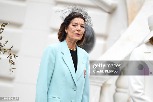 Princess Caroline of Hanover attends the Monaco National Day Celebrations on November 19, 2019 in Monte-Carlo, Monaco.