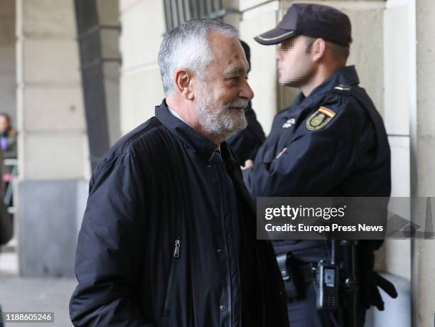 The former president of Andalucia, Jose Antonio Griñan, is seen arriving to the Sevilla High Court for the trial about ‘ERE’ case in which the former...