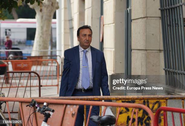 The judge in charge of 'ERE' case, Juan Antonio Calle Peña, is seen arriving to the Sevilla High Court for the trial about ‘ERE’ case in which the...