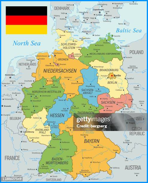 German Riversr Map German Rivers Map Photos et images de collection - Getty Images