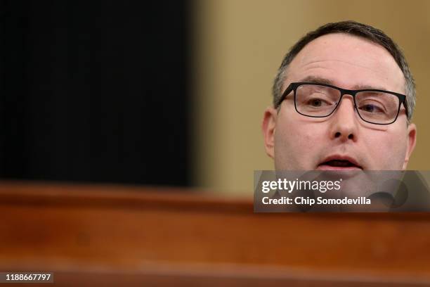 Lt. Col. Alexander Vindman, National Security Council Director for European Affairs, testifies before the House Intelligence Committee in the...