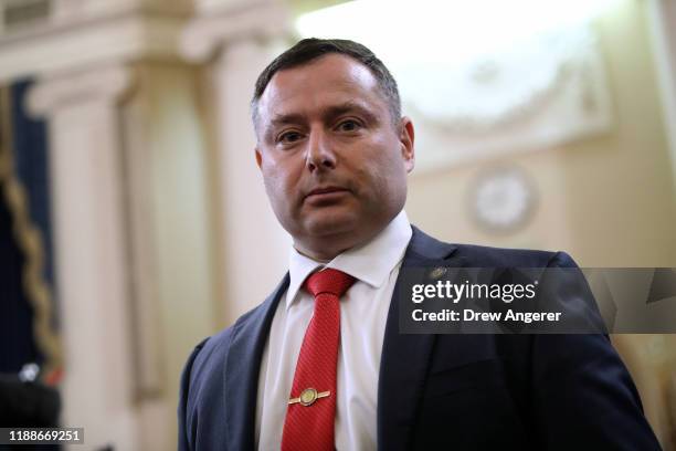 Leonid Vindman, brother of Lt. Col. Alexander Vindman, National Security Council Director for European Affairs, attends a hearing held by the House...