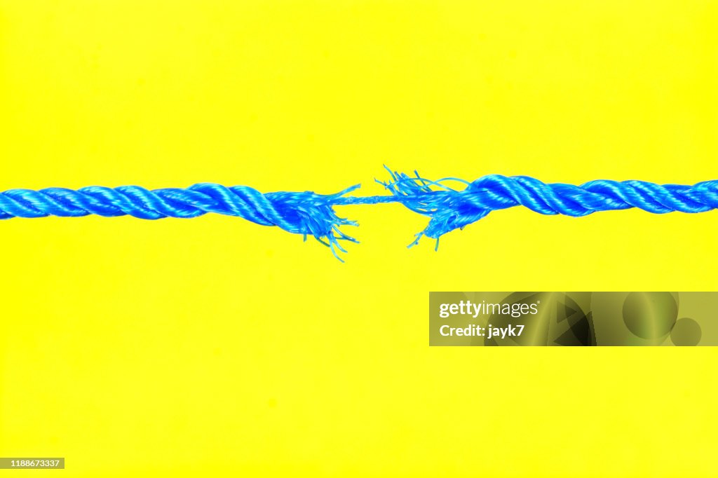 Breaking Rope Link Rope Breaking High-Res Stock Photo - Getty Images