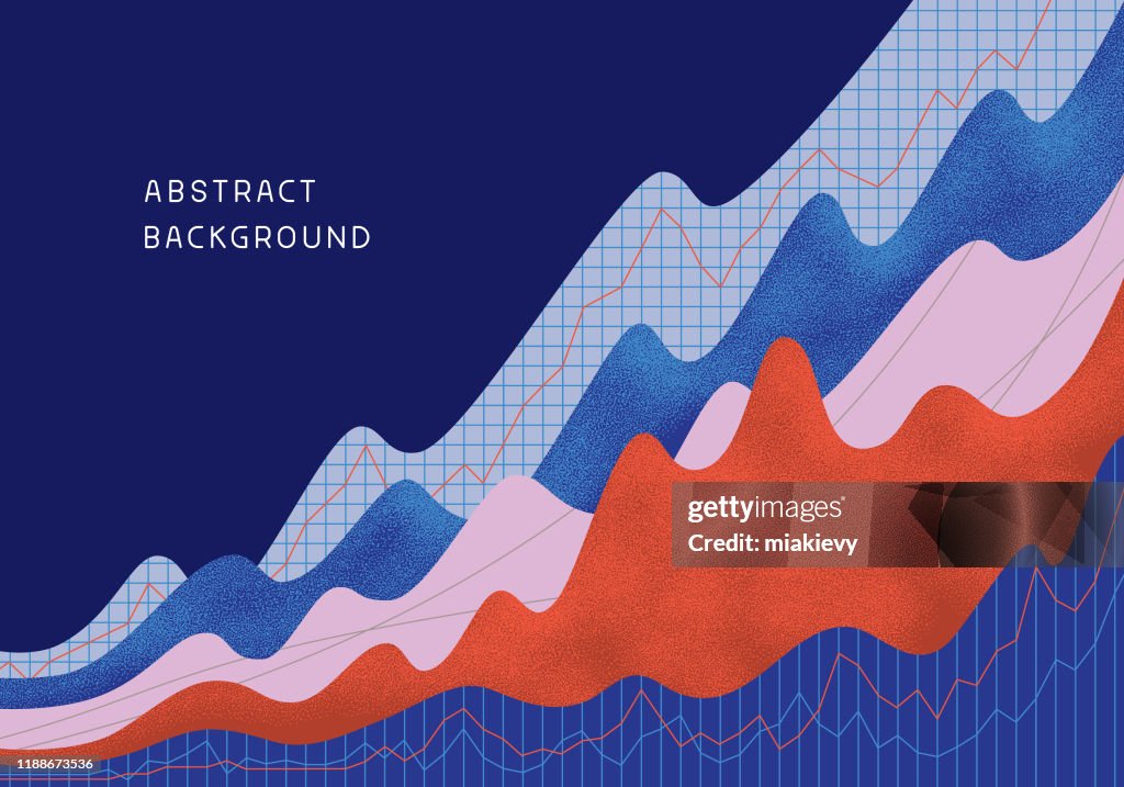 Abstract financial background