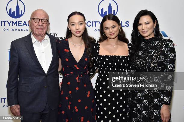 Rupert Murdoch, Grace Murdoch, Chloe Murdoch, and Wendi Murdoch attend Citymeals On Wheels' 33rd Annual Power Lunch For Women at The Plaza Hotel on...