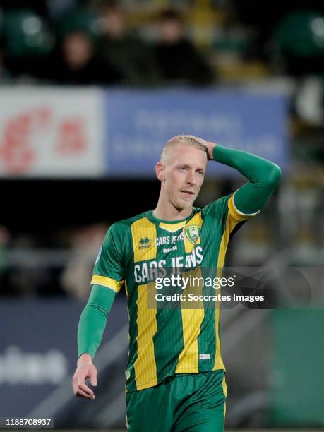 Lex Immers of ADO Den Haag during the Dutch Eredivisie match between ADO Den Haag v FC Groningen at the Cars Jeans Stadium on December 14, 2019 in...