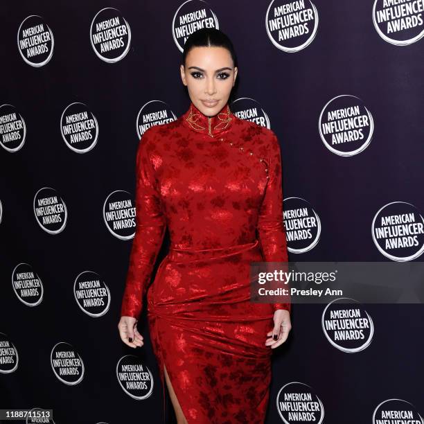 Kim Kardashian attends the 2nd Annual American Influencer Awards at Dolby Theatre on November 18, 2019 in Hollywood, California.