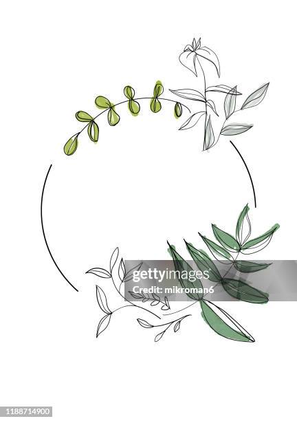 illustration of branches of tree, logo idea - tshirt icon stock-fotos und bilder