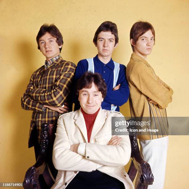 English drummer Kenney Jones, English musician, songwriter and producer Ronnie Lane , English musician, songwriter and frontman Steve Marriott , and...