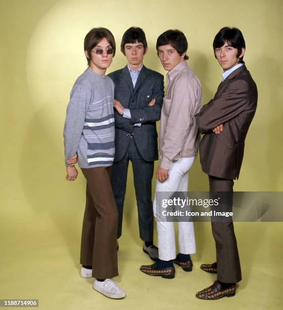 English guitarist, songwriter and frontman Steve Marriott , English musician, songwriter and producer Ronnie Lane, English drummer Kenney Jones, and...