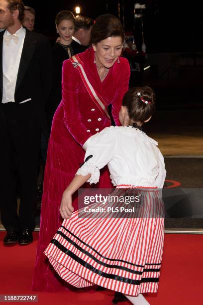 Princess Caroline of Hanover attends the gala at the Opera during Monaco National Day celebrations on November 19, 2019 in Monte-Carlo, Monaco.