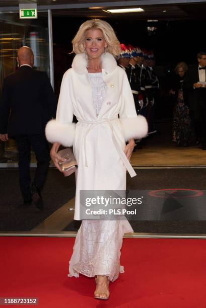 Victoria Silvstedt attend the gala at the Opera during Monaco National Day celebrations on November 19, 2019 in Monte-Carlo, Monaco.