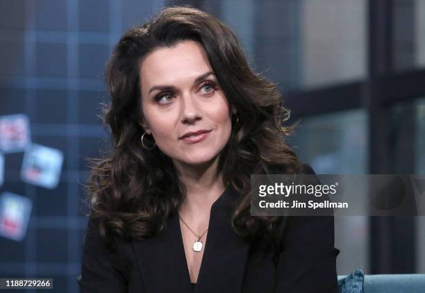 Actress Hilarie Burton attends the Build Series to discuss "A Christmas Wish" at Build Studio on November 19, 2019 in New York City.