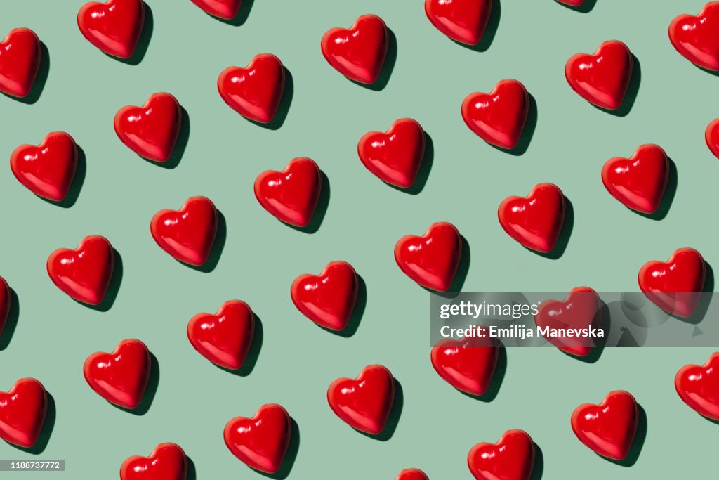 Red Hearts Background