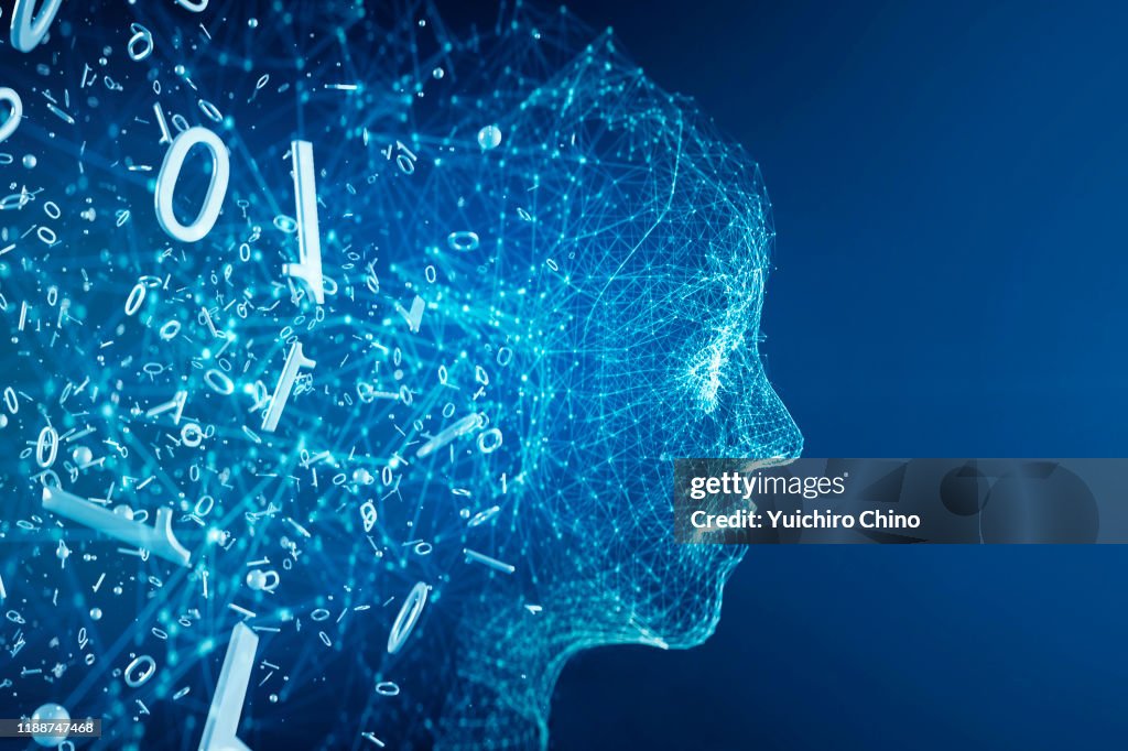 Code Bot Face Image Binary Code Transforming Ai Robot Face High-Res Stock Photo - Getty Images