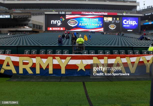 General view of the stadium prior to the 120th playing of the Army Navy game on December 14, 2019 at Lincoln Financial Field in Philadelphia, PA.