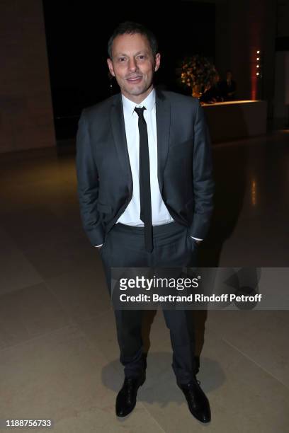 General director at BFM TV Marc-Olivier Fogiel attends the Grand Dinner of the Louvre on November 19, 2019 in Paris, France.