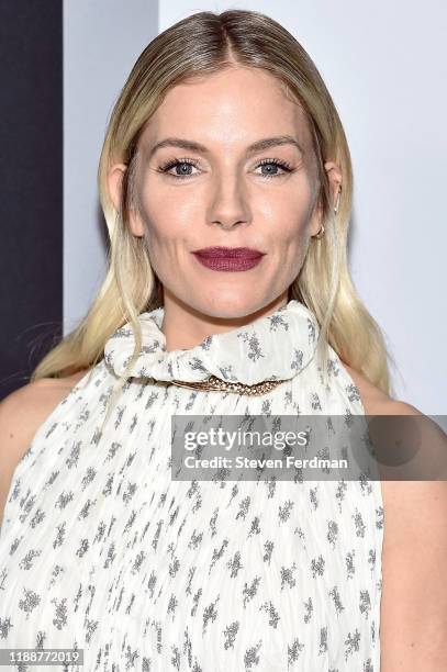 Sienna Miller attends "21 Bridges" New York Screening at AMC Lincoln Square Theater on November 19, 2019 in New York City.