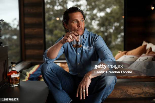 Matthew McConaughey launched an off-grid cabin he co-designed with Wild Turkey's charity initiative, With Thanks, at The Royal Botanic Gardens...