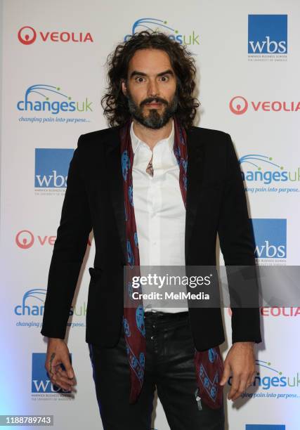 Russell Brand attends the Fire And Ice Ball on December 14 held at Millenium Point, Birmingham, England.