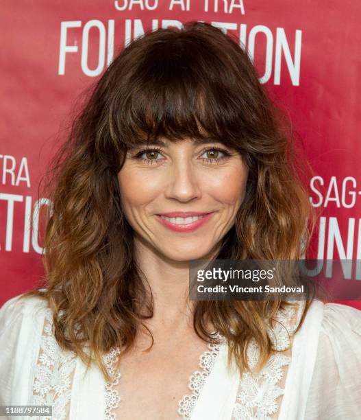 Actress Linda Cardellini attends SAG-AFTRA Foundation Conversations with "Dead To Me" at SAG-AFTRA Foundation Screening Room on November 19, 2019 in...
