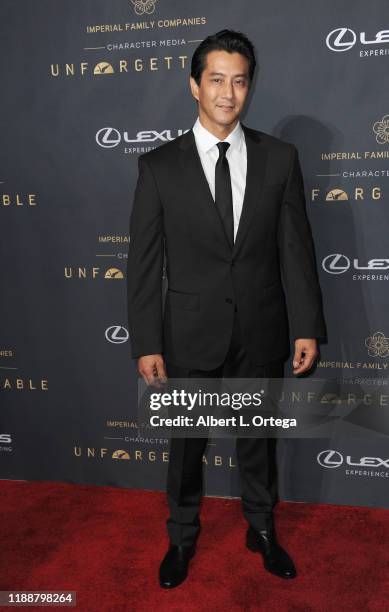 Will Yun Lee arrives for the 18th Annual Unforgettable Gala held at The Beverly Hilton Hotel on December 14, 2019 in Beverly Hills, California.