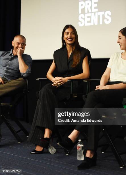 Actor James Badge Dale, actress Camila Morrone and director Annabelle Attanasio attend Film Independent's Special Screening of "Mickey And The Bear"...