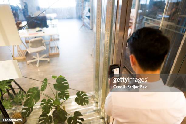 modern way to secure your office - entry card stock pictures, royalty-free photos & images