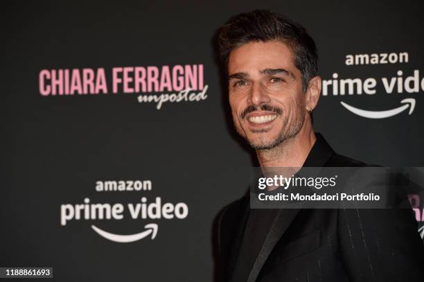 Italian actor Massimiliano Varrese during the premiere of the documentary film Chiara Ferragni Unposted at the Auditorium della Conciliazione. Rome ,...