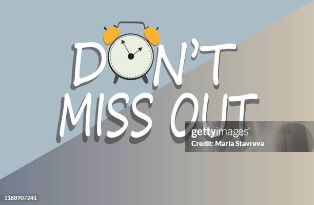 Not Out Text 64 Dont Miss Out Text Stock Photos, High-Res Pictures, and Images ...