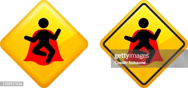 superhero with cape dancing icon - dancing legs stock illustrations
