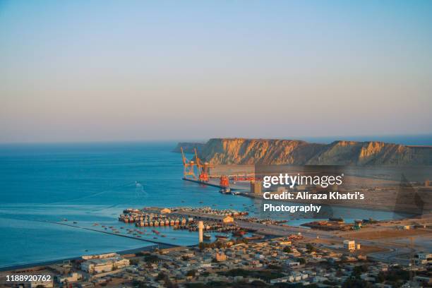 gwadar city port, pakistan - balochistan stock pictures, royalty-free photos & images