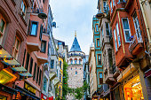Galata tower in Istanbul, Turkey.