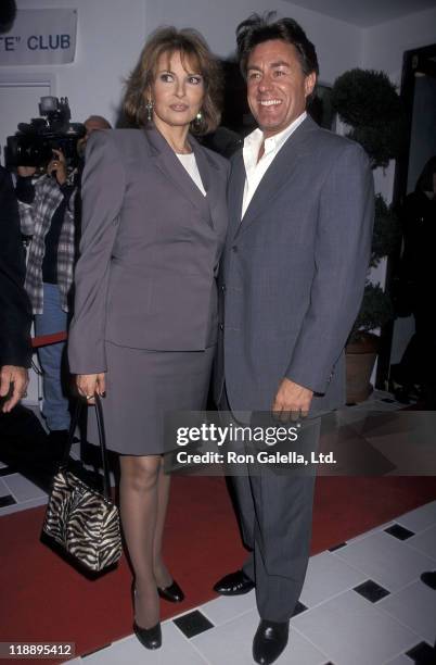 Actress Raquel Welch and boyfriend Richard Palmer attend the International Sportsmedicine Institute Grand Opening Celebration on October 2, 1998 at...