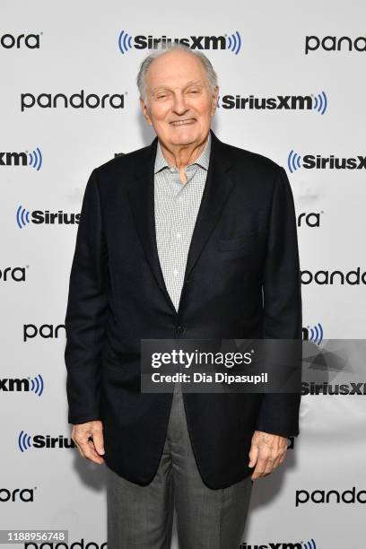 Alan Alda visits SiriusXM Studios on November 20, 2019 in New York City.