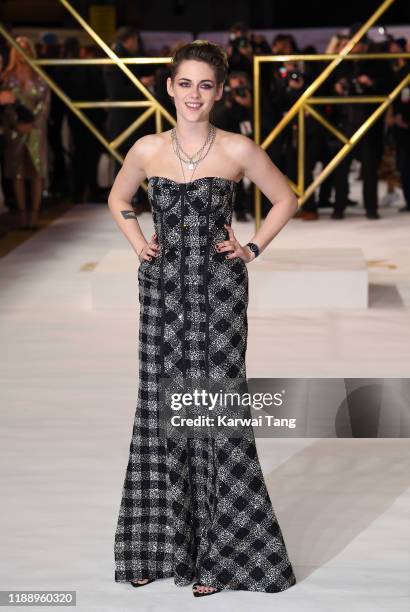 Kristen Stewart attends the "Charlie's Angels" UK Premiere at The Curzon Mayfair on November 20, 2019 in London, England.