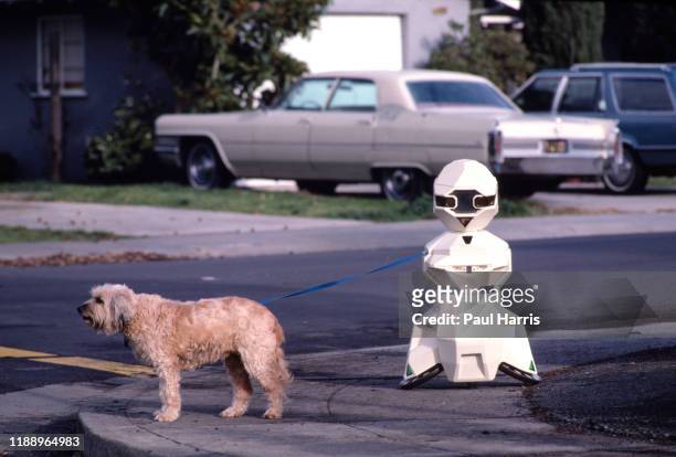 Walks a dog, The Robot was built by Androbot Inc, a company owned by Nolan Bushnell, he founded Atari in 1972 and is known as one of the founding...