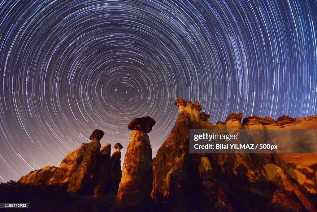Starry Rocks Rock Formations Against Starry Sky High-Res Stock Photo - Getty Images