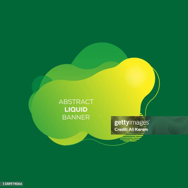 abstract liquid banner - bubbles isolated stock illustrations