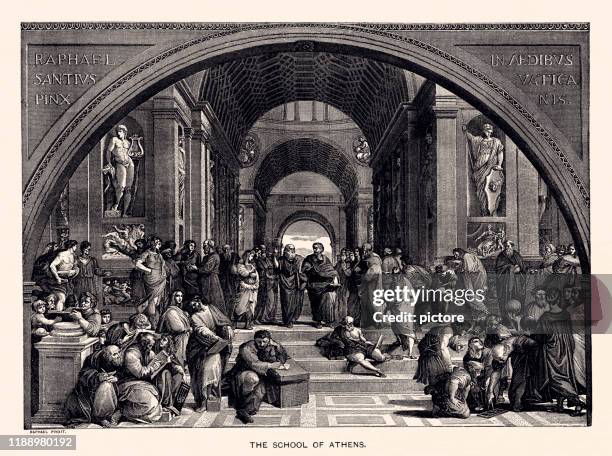 illustrations, cliparts, dessins animés et icônes de the school of athens (xxxl) - philosophie