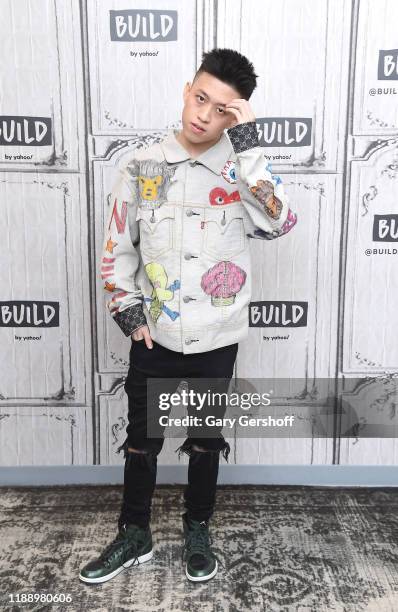 Indonesian rapper Rich Brian visits the Build Series to discuss the song “100 Degrees” at Build Studio on November 20, 2019 in New York City.