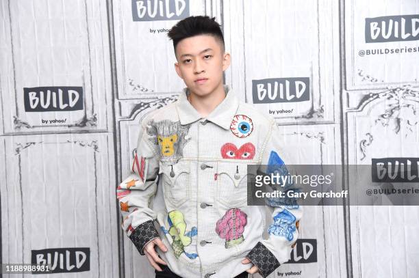 Indonesian rapper Rich Brian visits the Build Series to discuss the song “100 Degrees” at Build Studio on November 20, 2019 in New York City.