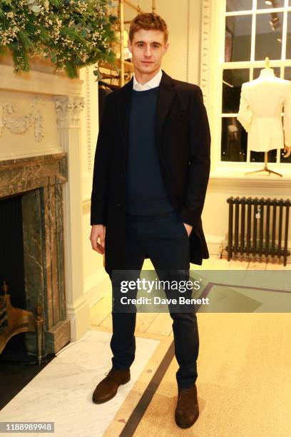 Actor Max Irons attends the opening celebrations for the J.P Hackett store at No.14 Savile Row on November 20, 2019 in London, England.