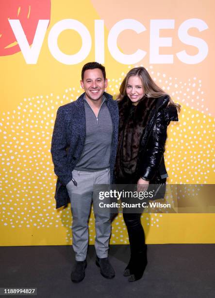 Harley Finkelstein and Lindsay Taub attend a welcome dinner and cocktails during #BoFVOICES on November 20, 2019 in Oxfordshire, England.