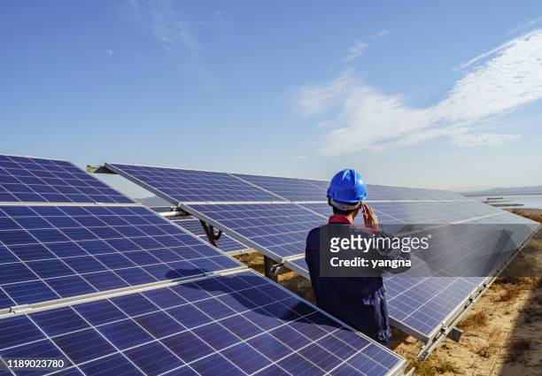solar power plant engineer is checking - control stock pictures, royalty-free photos & images