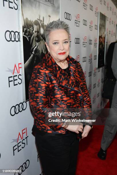 Kathy Bates attends the "Richard Jewell" premiere during AFI FEST 2019 Presented By Audi at TCL Chinese Theatre on November 20, 2019 in Hollywood,...