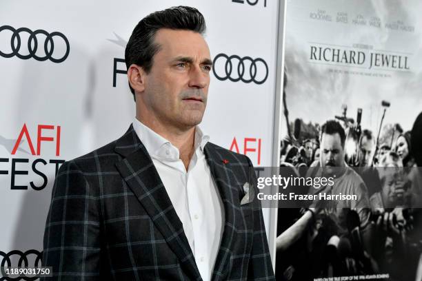 Jon Hamm attends the "Richard Jewell" premiere during AFI FEST 2019 Presented By Audi at TCL Chinese Theatre on November 20, 2019 in Hollywood,...
