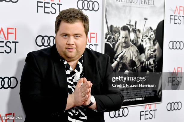 Paul Walter Hauser attends the "Richard Jewell" premiere during AFI FEST 2019 Presented By Audi at TCL Chinese Theatre on November 20, 2019 in...